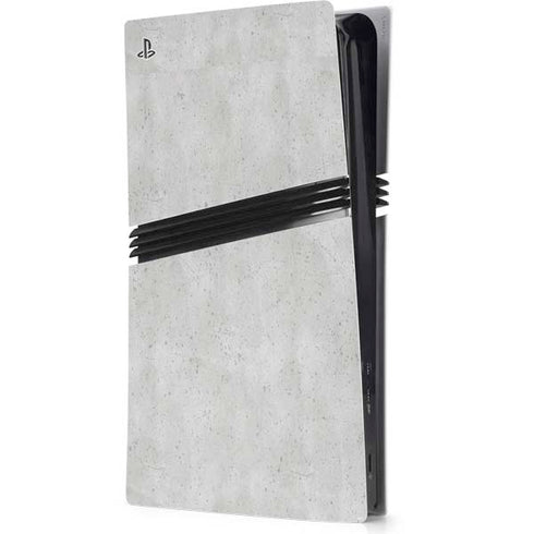 Light Grey Concrete PS5 Pro Console Skin