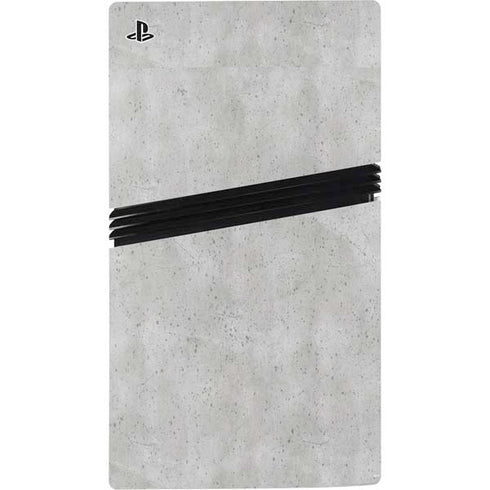 Light Grey Concrete PS5 Pro Console Skin