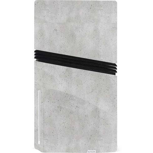 Light Grey Concrete PS5 Pro Disk Bundle Skin