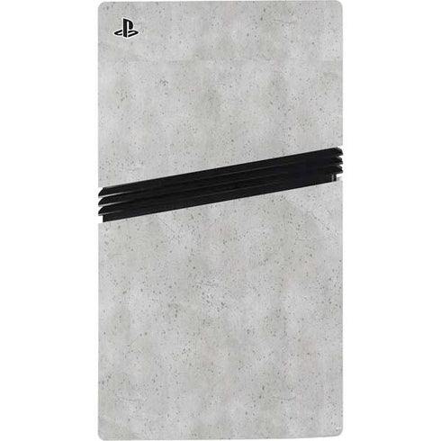 Light Grey Concrete PS5 Pro Disk Console Skin