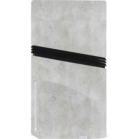 Light Grey Concrete PS5 Pro Disk Console Skin