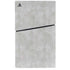 Light Grey Concrete PS5 Slim Digital Edition Console Skin