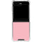 Light Pink Galaxy Z Flip6 Clear Case