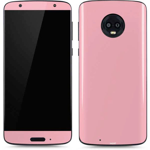 Light Pink Moto G6 Skin