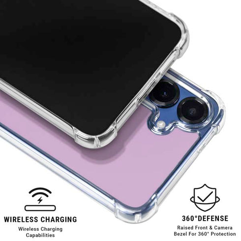 Lilac Galaxy S25 Clear Case