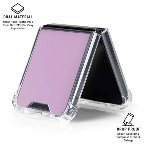 Lilac Galaxy Z Flip6 Clear Case