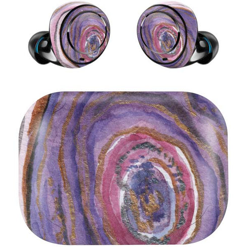 Lilac Watercolor Geode Amazon Echo Buds Skin