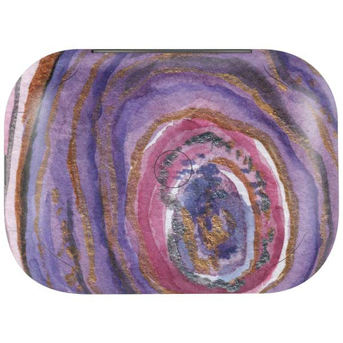Lilac Watercolor Geode Amazon Echo Buds Skin