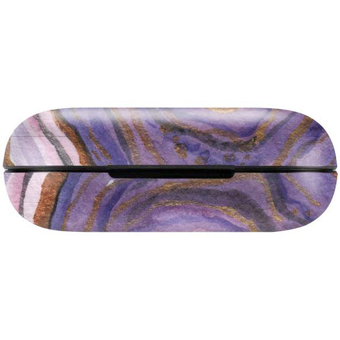 Lilac Watercolor Geode Amazon Echo Buds Skin