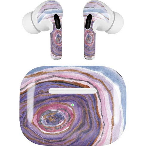Lilac Watercolor Geode AirPods Skins