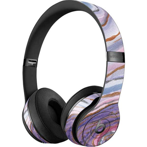 Lilac Watercolor Geode Beats Solo 3 Wireless Skin