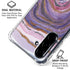Lilac Watercolor Geode Galaxy A36 5G Clear Case