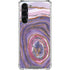 Lilac Watercolor Geode Galaxy S24 FE Clear Case