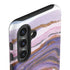 Lilac Watercolor Geode Galaxy S25 Plus Impact Case