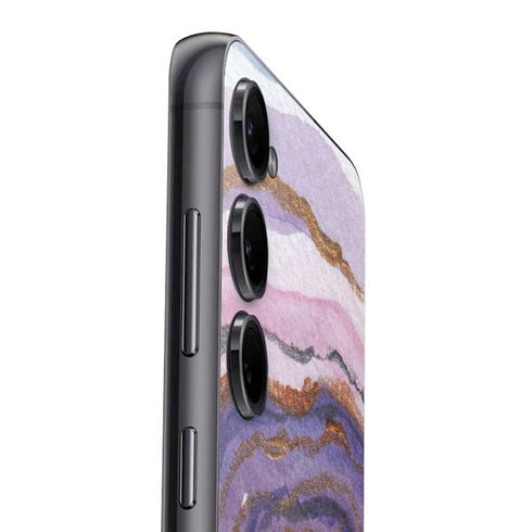 Lilac Watercolor Geode Galaxy S25 Plus Skin