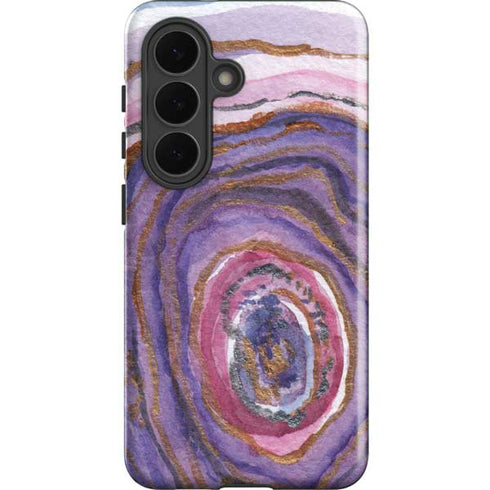 Lilac Watercolor Geode Galaxy S26 Plus Impact Case