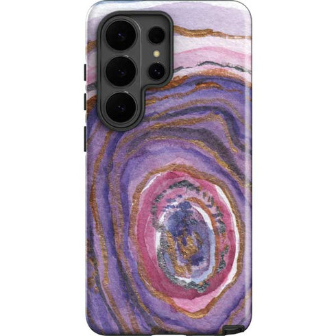 Lilac Watercolor Geode Galaxy S26 Ultra Impact Case