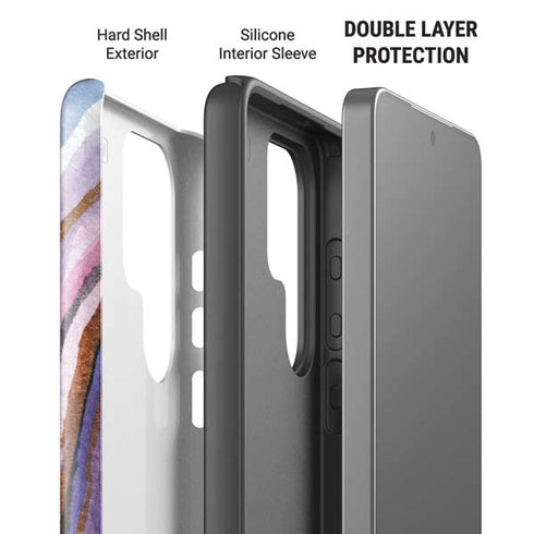 Lilac Watercolor Geode Galaxy S26 Ultra Impact Case