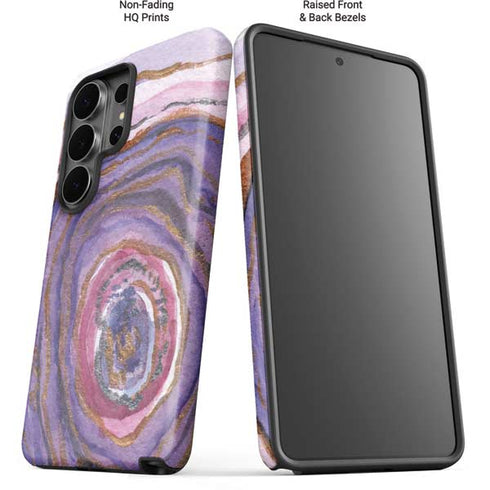 Lilac Watercolor Geode Galaxy S26 Ultra Impact Case