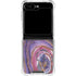 Lilac Watercolor Geode Galaxy Z Flip6 Clear Case