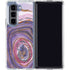 Lilac Watercolor Geode Galaxy Z Fold5 5G Clear Case