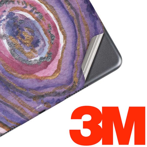 Lilac Watercolor Geode iPad Skins