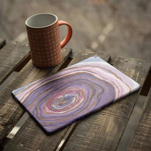 Lilac Watercolor Geode iPad Skins