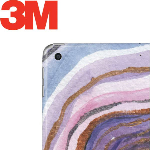 Lilac Watercolor Geode Apple iPad Skin
