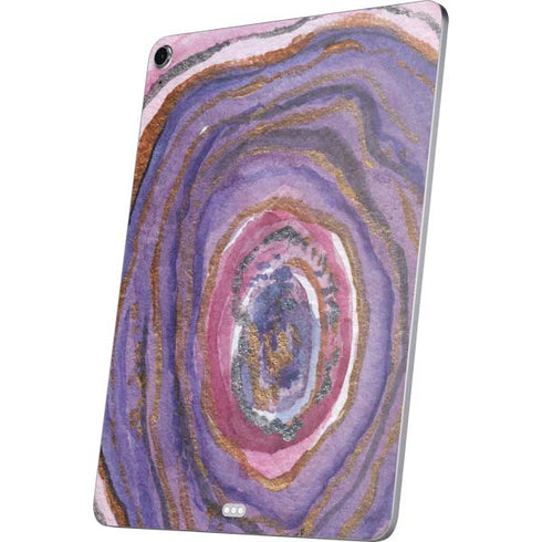 Lilac Watercolor Geode Apple iPad Air Skin
