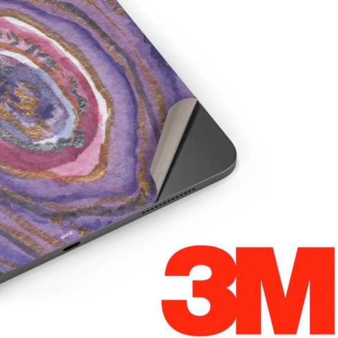 Lilac Watercolor Geode Apple iPad Pro Skin