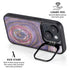Lilac Watercolor Geode iPhone 13 Kickstand Case