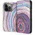 Lilac Watercolor Geode iPhone 13 Pro Folio Case