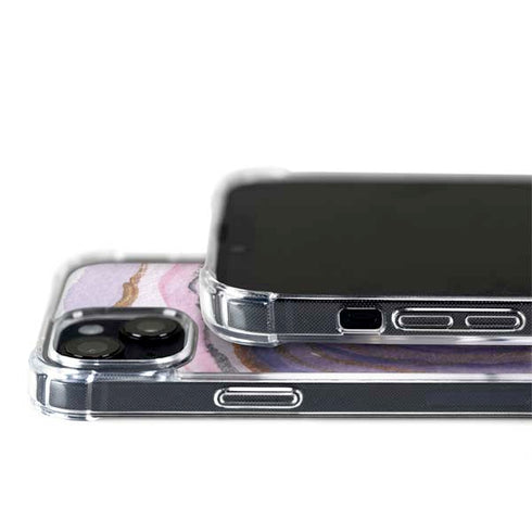 Lilac Watercolor Geode iPhone 14 MagSafe Case