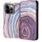 Lilac Watercolor Geode iPhone 14 Pro Folio Case