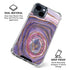 Lilac Watercolor Geode iPhone 15 Clear Case