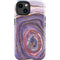 Lilac Watercolor Geode iPhone 15 Impact Case