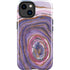 Lilac Watercolor Geode iPhone 15 Impact Case