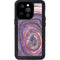 Lilac Watercolor Geode iPhone 15 Pro Waterproof Case