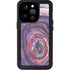 Lilac Watercolor Geode iPhone 15 Pro Waterproof Case