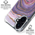Lilac Watercolor Geode iPhone 16 Plus Clear Case