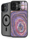 Lilac Watercolor Geode iPhone 16 Plus Kickstand Case