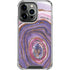 Lilac Watercolor Geode iPhone 16 Pro Clear Case