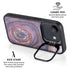 Lilac Watercolor Geode iPhone 16e Kickstand Case