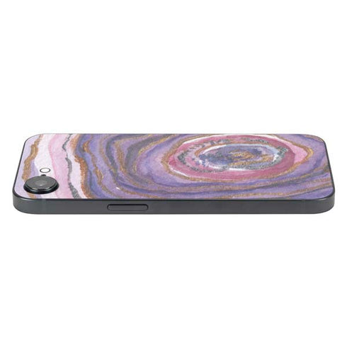 Lilac Watercolor Geode iPhone 16e Skin