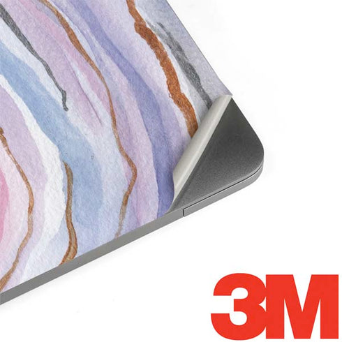 Lilac Watercolor Geode MacBook Skins