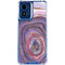 Lilac Watercolor Geode Moto G 5G (2024) Clear Case
