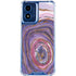 Lilac Watercolor Geode Moto G 5G (2024) Clear Case