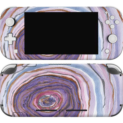 Lilac Watercolor Geode Nintendo Skins