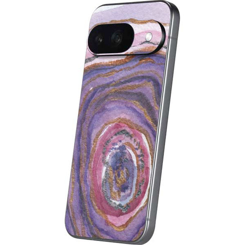 Lilac Watercolor Geode Google Pixel 9 Skin