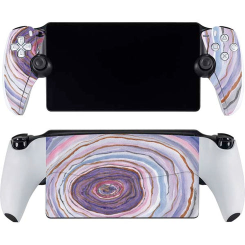 Lilac Watercolor Geode PlayStation Portal Remote Player Skin